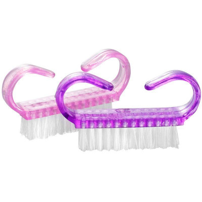 Щетка E.co Nails для ногтей с изогнутыми ручками маленькая Щетка E.co Nails для ногтей с изогнутыми ручками маленькая