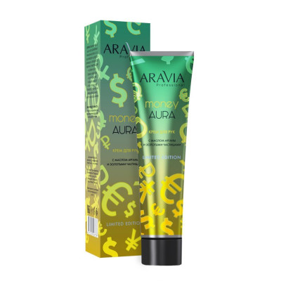 Крем ARAVIA Professional для рук Money Aura с маслом арганы и золотыми частицами, 100мл Крем ARAVIA Professional для рук Money Aura с маслом арганы и золотыми частицами, 100мл