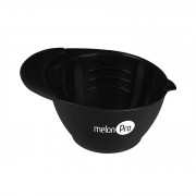 Чаша для красителя с носиком, прорезиндно чёрная 350 мл, аот.JB0006В