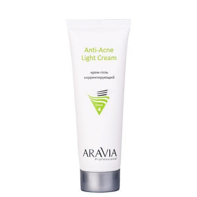 Крем-гель корректирующий для жирной и проблемной кожи ARAVIA Professional Anti-Acne Light Cream 50мл Крем-гель корректирующий для жирной и проблемной кожи ARAVIA Professional Anti-Acne Light Cream 50мл