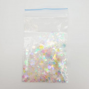 Дизайн E.co Nails для ногтей микс звездочки, сердечки (цветные лунные)