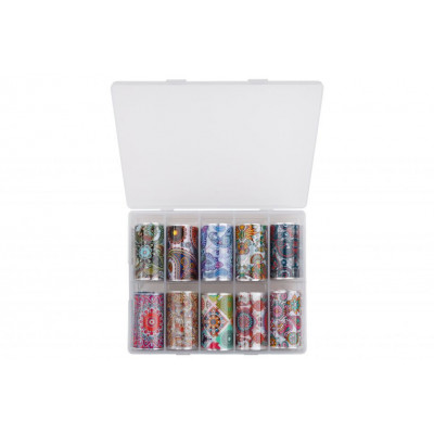 Фольга E.Co Nails с рисунокм в большой коробке (10 шт/уп.) Фольга E.Co Nails с рисунокм в большой коробке (10 шт/уп.)