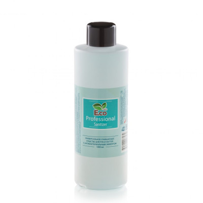 Средство E.co Nails очищающее Sanitizer для рук, поверхностей и инструментов Professional 1000мл Средство E.co Nails очищающее Sanitizer для рук, поверхностей и инструментов Professional 1000мл