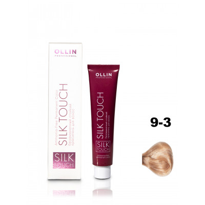 OLLIN SILK TOUCH 9/3 блондин золотистый 60мл Безаммиачный стойкий краситель для волос OLLIN SILK TOUCH 9/3 блондин золотистый 60мл Безаммиачный стойкий краситель для волос