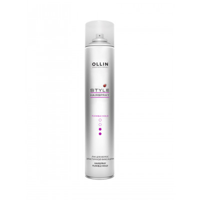 OLLIN STYLE Лак для волос эластичной фиксации 450мл OLLIN STYLE Лак для волос эластичной фиксации 450мл