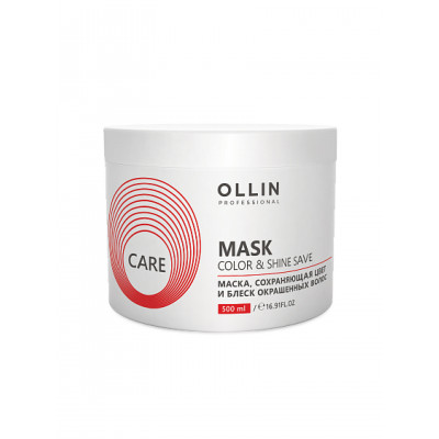 OLLIN CARE Маска, сохраняющая цвет и блеск окрашенных волос 500мл/ Color&Shine Save Mask OLLIN CARE Маска, сохраняющая цвет и блеск окрашенных волос 500мл/ Color&Shine Save Mask