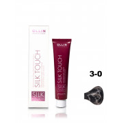 OLLIN SILK TOUCH 3/0 темный шатен 60мл Безаммиачный стойкий краситель для волос