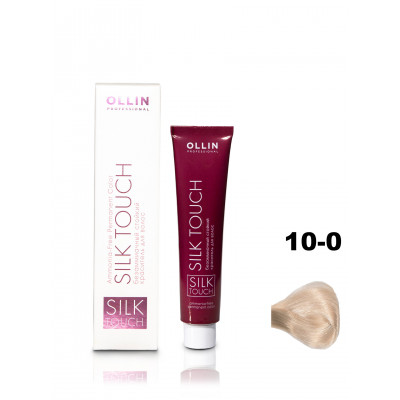 OLLIN SILK TOUCH 10/0 светлый блондин 60мл Безаммиачный стойкий краситель для волос OLLIN SILK TOUCH 10/0 светлый блондин 60мл Безаммиачный стойкий краситель для волос