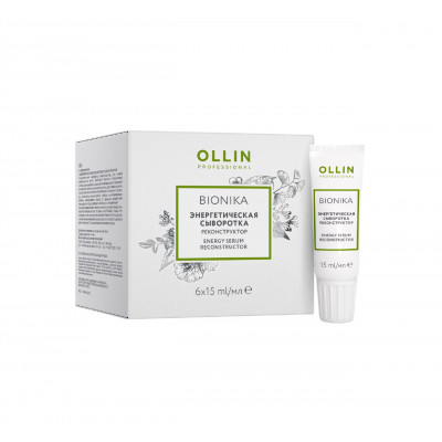OLLIN BioNika Энергетическая сыворотка реконструктор 6х15мл/ Energy Serum Reconstructor OLLIN BioNika Энергетическая сыворотка реконструктор 6х15мл/ Energy Serum Reconstructor
