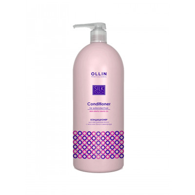 OLLIN SILK TOUCH Кондиционер для нарощенных волос с маслом белого винограда 1000мл OLLIN SILK TOUCH Кондиционер для нарощенных волос с маслом белого винограда 1000мл