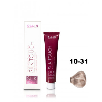 OLLIN SILK TOUCH 10/31 светлый блондин золотисто-пепельный 60мл Безаммиачный стойкий краситель для в OLLIN SILK TOUCH 10/31 светлый блондин золотисто-пепельный 60мл Безаммиачный стойкий краситель для в