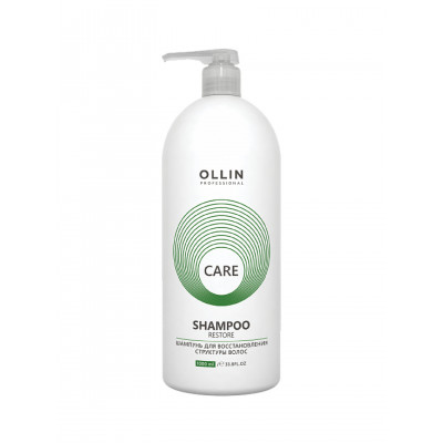OLLIN CARE Шампунь для восстановления структуры волос 1000мл/ Restore Shampoo OLLIN CARE Шампунь для восстановления структуры волос 1000мл/ Restore Shampoo