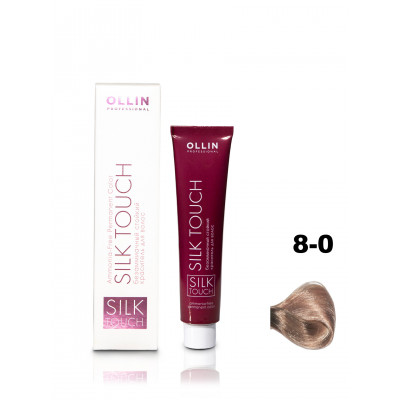 OLLIN SILK TOUCH 8/0 светло-русый 60мл Безаммиачный стойкий краситель для волос OLLIN SILK TOUCH 8/0 светло-русый 60мл Безаммиачный стойкий краситель для волос