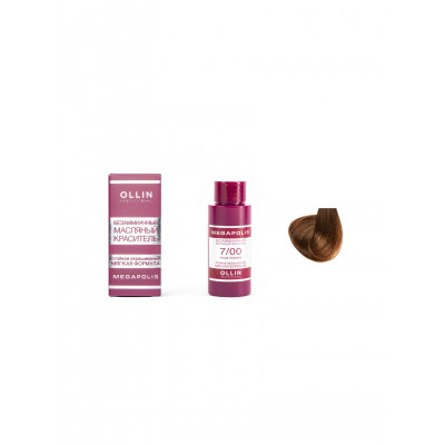 OLLIN MEGAPOLIS_ 7/00 русый глубокий 50мл Безаммиачный масляный краситель для волос OLLIN MEGAPOLIS_ 7/00 русый глубокий 50мл Безаммиачный масляный краситель для волос