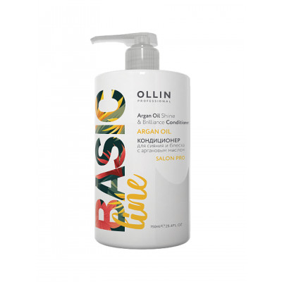 OLLIN BASIC LINE Кондиционер для сияния и блеска с аргановым маслом 750мл/ Argan Oil Shine & Brilli OLLIN BASIC LINE Кондиционер для сияния и блеска с аргановым маслом 750мл/ Argan Oil Shine & Brilli