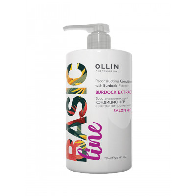 OLLIN BASIC LINE Восстанавливающий шампунь с экстрактом репейника 750мл/ Reconstructing Shampoo wit OLLIN BASIC LINE Восстанавливающий шампунь с экстрактом репейника 750мл/ Reconstructing Shampoo wit