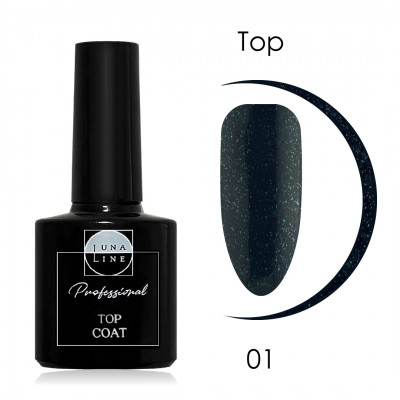 Завершающее покрытие LunaLine с шиммером №1, 10мл. Завершающее покрытие LunaLine с шиммером №1, 10мл.