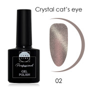 Гель-лак LunaLine Crystal cat`s eye 02 rose gold, 10мл
