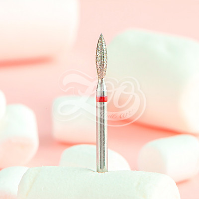 Фреза алмазная пламя красная 2,55* 9,1 мм арт. 1315 Фреза алмазная пламя красная 2,55* 9,1 мм арт. 1315