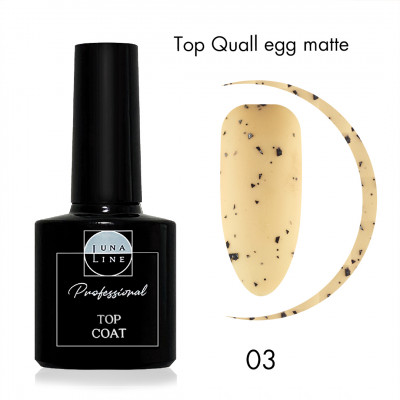 Завершающее покрытие LunaLine egg matte 03 хлопья L , 10мл. Завершающее покрытие LunaLine egg matte 03 хлопья L , 10мл.