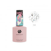 Закрепитель для гель-лака с блестками ADRICOCO Nympha №04 - ночной светлячок (8 мл.)