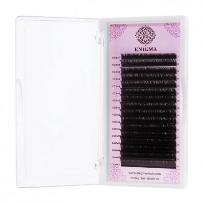 Ресницы Enigma 16 линий отдельные длины, C 0,07 12mm Ресницы Enigma 16 линий отдельные длины, C 0,07 12mm