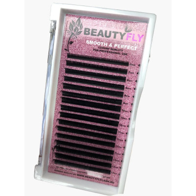 Ресницы Beautyfly (отдельные длины), M 0,10 14mm Ресницы Beautyfly (отдельные длины), M 0,10 14mm