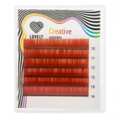 Ресницы Lovely мини микс Винные, D 0,10 7-11mm