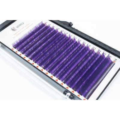 Ресницы Verdi Фиолетовые mix, C 0,15 Ресницы Verdi Фиолетовые mix, C 0,15