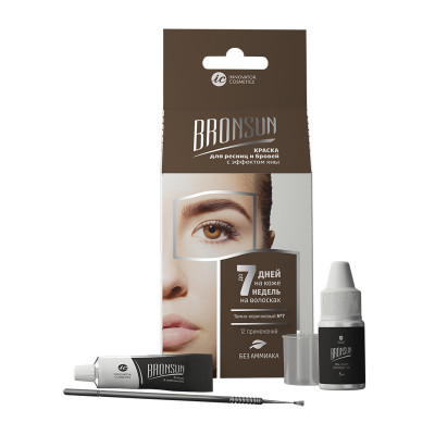 Bronsun краска для домашнего окрашивания, Темно-коричневая 7 Bronsun краска для домашнего окрашивания, Темно-коричневая 7