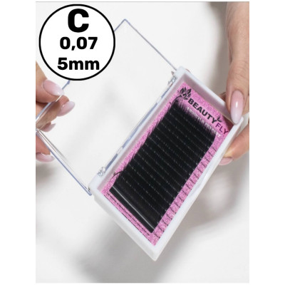 Ресницы Beautyfly (отдельные длины), C 0,07 5mm Ресницы Beautyfly (отдельные длины), C 0,07 5mm