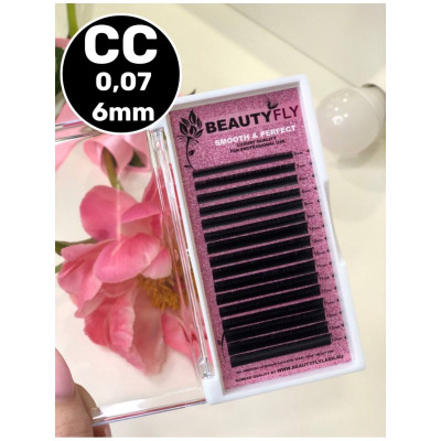 Ресницы Beautyfly (отдельные длины), CC 0,07 6mm Ресницы Beautyfly (отдельные длины), CC 0,07 6mm