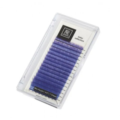 Ресницы Barbara Комбинированные сине-фиолетовые микс, D 0,07 7-15mm Ресницы Barbara Комбинированные сине-фиолетовые микс, D 0,07 7-15mm