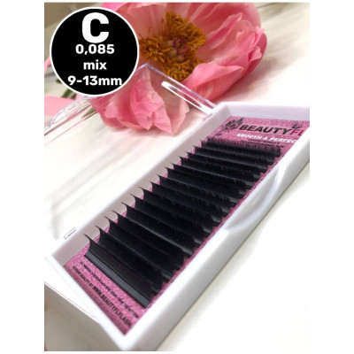 Ресницы Beautyfly (отдельные длины), CC 0,85 12mm Ресницы Beautyfly (отдельные длины), CC 0,85 12mm