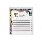 Ресницы Lovely мини микс Белые, D 0,10 10-14mm