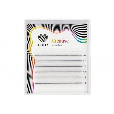 Ресницы Lovely мини микс Белые, D 0,10 10-14mm Ресницы Lovely мини микс Белые, D 0,10 10-14mm