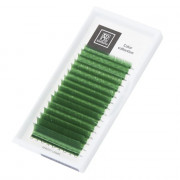 Ресницы Barbara Колорированные Зеленый микс, D 0,07 7-15mm