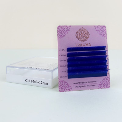 Ресницы Enigma Blue мини микс, C 0,07 7-12mm Ресницы Enigma Blue мини микс, C 0,07 7-12mm
