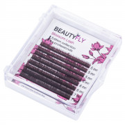Ресницы BeautyFly горький шоколад BB мини микс, CC 0,07 5-7mm