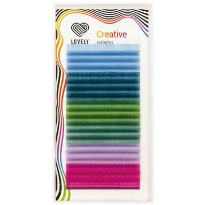 Ресницы Lovely Пастель 20 линий, D 0,10 11mm Ресницы Lovely Пастель 20 линий, D 0,10 11mm
