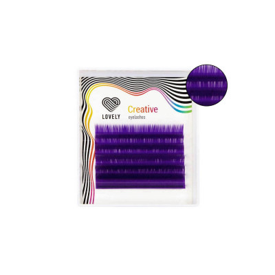 Ресницы Lovely мини микс Фиолетовые, D 0,10 7-11mm Ресницы Lovely мини микс Фиолетовые, D 0,10 7-11mm
