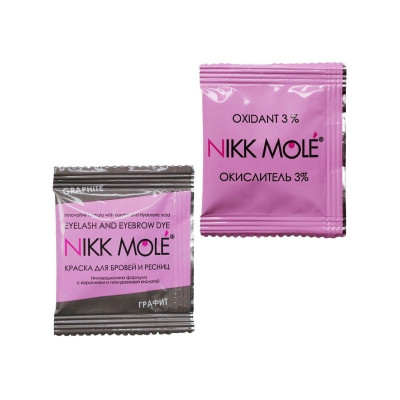 Nikk Mole краска+окислитель (саше), графит Nikk Mole краска+окислитель (саше), графит