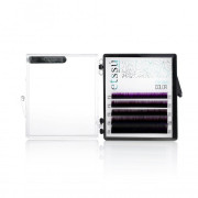 Ресницы Etssu цветные мини микс фиолетовые,