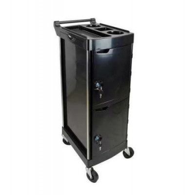 Парикмахерская тележка D01 с дверцами на замке с ключом Парикмахерская тележка D01 с дверцами на замке с ключом