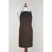 Фартук мастера и парикмахера на люверсах Медея шоколад