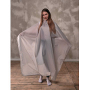 Пеньюар Оксфорд длинный серый