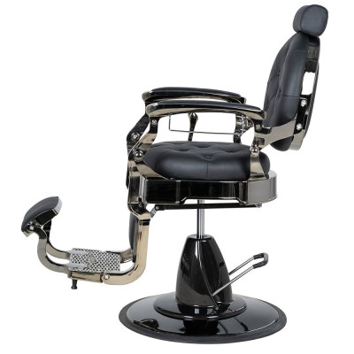 Мужское кресло барбер МД-9118, каркас тонированный хром Мужское кресло барбер МД-9118, каркас тонированный хром