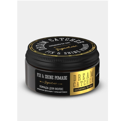 Помада для укладки волос DREAM CATCHER Signature Fix & Shine Pomade 100 гр, сильная фиксация Помада для укладки волос DREAM CATCHER Signature Fix & Shine Pomade 100 гр, сильная фиксация