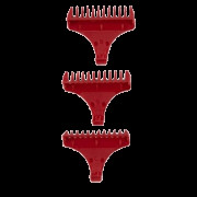 Набор насадок Wahl 3072-016 для триммера Detailer Wide, Cordless Detailer Li, 1,5, 3, 4,5 мм, красный