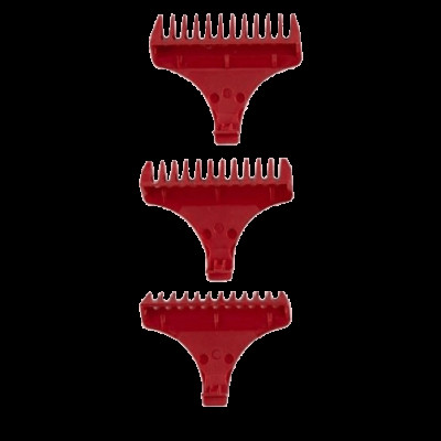 Набор насадок Wahl 3072-016 для триммера Detailer Wide, Cordless Detailer Li, 1,5, 3, 4,5 мм, красный Набор насадок Wahl 3072-016 для триммера Detailer Wide, Cordless Detailer Li, 1,5, 3, 4,5 мм, красный